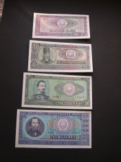 Lot 10 + 25 + 50 + 100 lei 1966 UNC / aUNC # foto