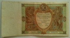 Republica Polona - 50 Zlotych 01-09-1929 foto
