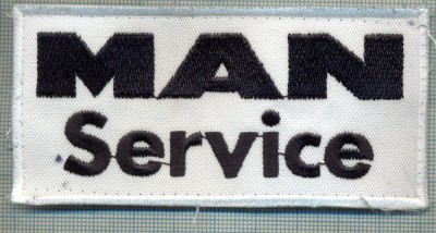 178 -EMBLEMA -AUTOMOBILISTICA - MAN SERVICE -starea care se vede foto