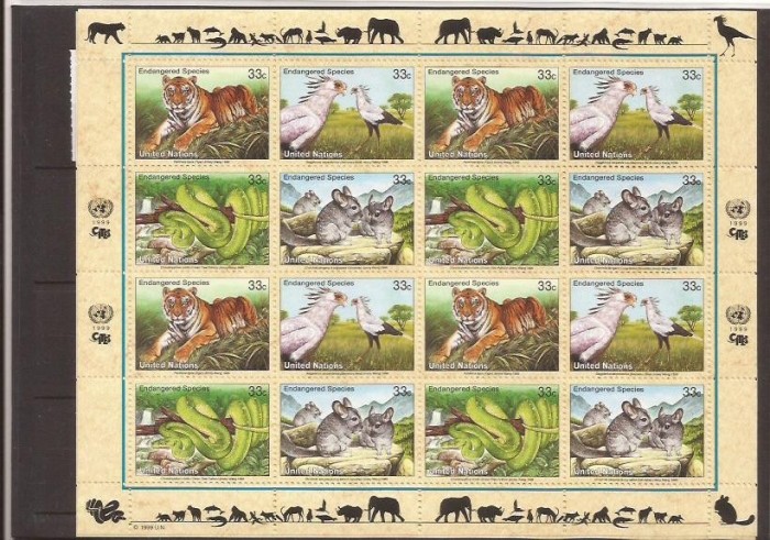 UNO New York 1999 fauna - 815/18 klbg