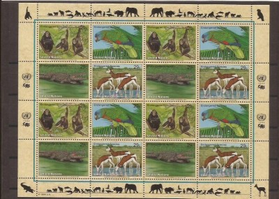 UNO New York - 1994 fauna - 663/6 klbg foto