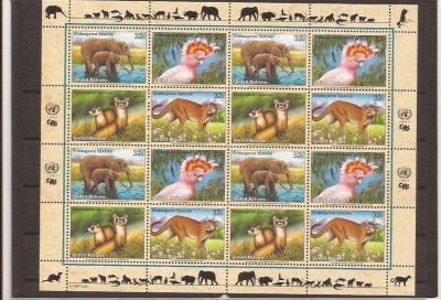UNO New York 1997 fauna - 732/5 klbg foto
