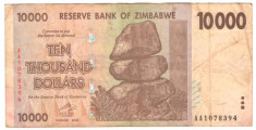 SV * Zimbabwe 10000 DOLLARS / 10.000 DOLARI 2008 foto