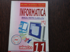 MANUAL INFORMATICA CLS. A XI-A - DANIELA OPRESCU foto