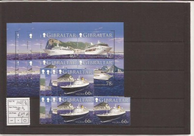 Gibraltar - cruise ships - 1169/72+bl.73 foto
