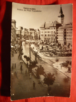 Ilustrata Targu Mures -Vedere din Piata Trandafirilor , circulat 1963 foto