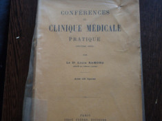 CONFERENCES DE CLINIQUE MEDICALE PRATIQUE 1931 foto