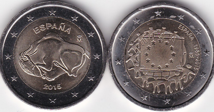 Spania 2 euro 2015 comemorative UNC