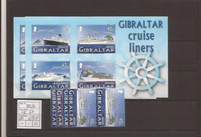Gibraltar - Cruise liners - 1133/6+bl.67 foto