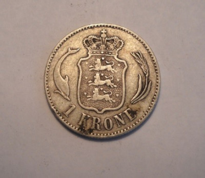 Danemarca 1 Krone 1892 foto