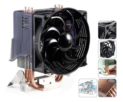 Cooler procesor AMD OverClocker Edition heat pipes FM1 FM2 939 AM2 Am3 Am3+ foto