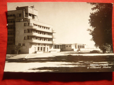 Ilustrata Mamaia - Hotel si Restaurant Albatros , circulat 1964 foto