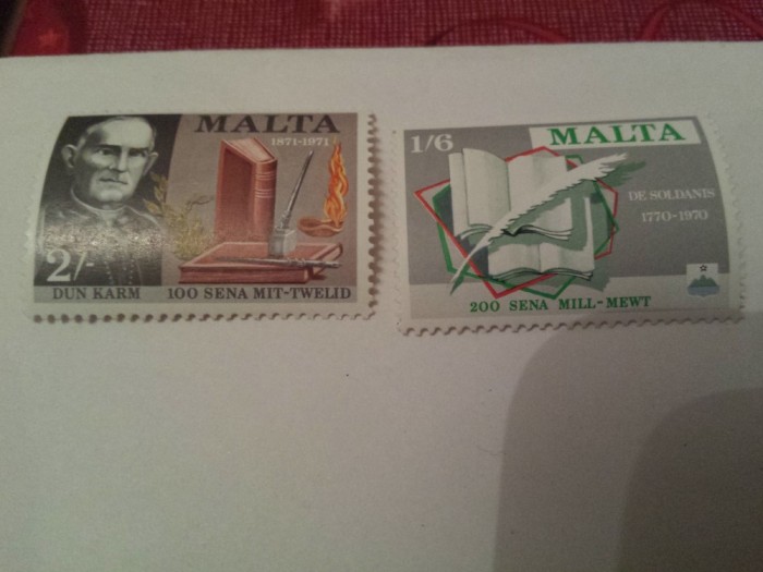 malta 1971 serie MNH aniversare