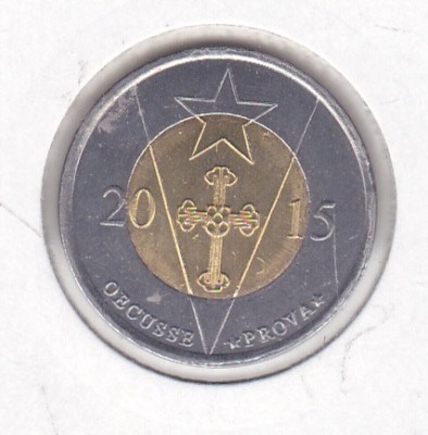 bnk mnd Oecusse 1 pataca 2015 unc , corabie , bimetal foto