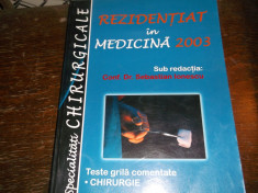 TESTE GRILA CHIRURGIE REZIDENTIAT IN MEDICINA foto