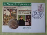 GERMANIA - FDC si Moneda 5 Mark 1983 - Martin Luther and Hans Sachs - 1996, Europa