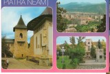 CPI (B6641) CARTE POSTALA - PIATRA NEAMT. MANASTIREA BISTRITA, PANORAMIC, ..., Necirculata, Fotografie