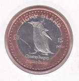 bnk mnd South Orkney Islands Signt Island 15 pesos 1 pound 2015 unc bimetal