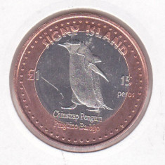 bnk mnd South Orkney Islands Signt Island 15 pesos 1 pound 2015 unc bimetal