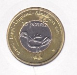 Bnk mnd Laponia 10 pennia 2015 unc , bimetal, Europa