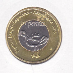 bnk mnd Laponia 10 pennia 2015 unc , bimetal