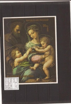 Paraguay - block 408 - Raphael 1483-1983 foto