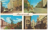 CPI (B6633) CARTE POSTALA - BUCURESTI. MOZAIC, 1965, RPR, TROLEIBUZ VECHI