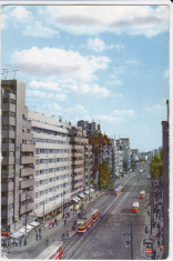 CARTE POSTALA BUCURESTI B-DUL N.BALCESCU CIRCULATA 1960 foto