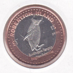 bnk mnd South Orkney Islands Robertson Island 15 pesos 1 pound 2015 unc bimetal