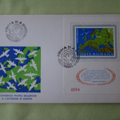 FDC ROMANIA - CSCE Helsinki Colita Nedantelata - nr. lista 892