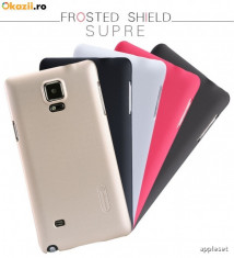Husa Samsung Galaxy Note 4 N9100 Super Frosted Shield by Nillkin White foto
