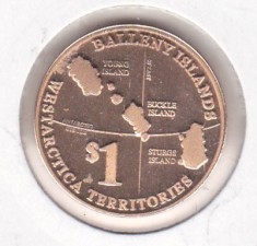 bnk mnd Balleny Island 1 dollar 2005 unc
