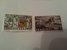 elvetia 1941 / 2 serii MH foto