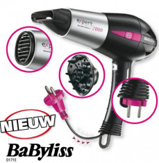 Uscator de par BaByliss Expert D171E, 2000W, difuzor volum, cablu retractabil foto