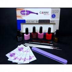 Set manichiura Shellac Canni cu oja permanenta inclusa foto