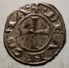 C.126 ITALIA ANCONA DENAR SEC. XIII ARGINT/BILLON 0,65g/15mm foto