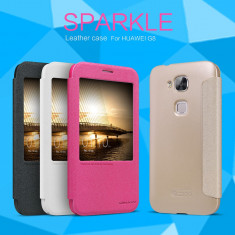 Husa HUAWEI Ascend G8 Sparkle Leather by Nillkin Gold foto