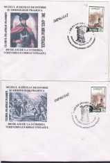 bnk fil Set 2 plicuri Ploiesti 2001 400 ani de la uciderea lui Mihai Viteazul foto