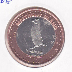 bnk mnd South Orkney Islands Matthews Island 15 pesos 1 pound 2015 unc bimetal