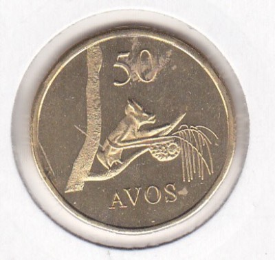 bnk mnd Oecusse 50 avos 2015 unc , fauna foto