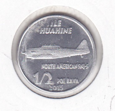 bnk mnd Huahine Island 1/2 poe rava 2015 , aviatie - North American SNJ-5