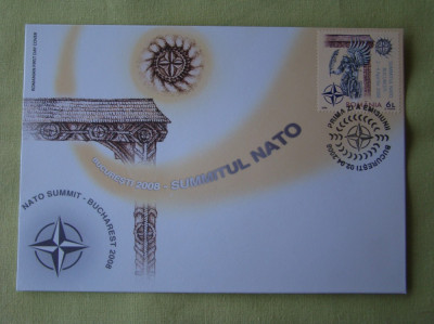 FDC ROMANIA - Summitul NATO - nr. lista 1798 foto