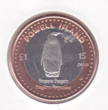 Bnk mnd South Orkney Islands Powell Island 15 pesos 1 pound 2015 unc bimetal, America Centrala si de Sud