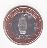 bnk mnd South Orkney Islands Powell Island 15 pesos 1 pound 2015 unc bimetal
