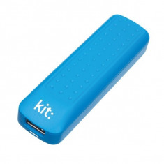 Incarcator portabil universal Kit Essential Blue 2000 mAh, PWRE2BL foto