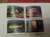 Malta 1979 serie mnh fauna marina, Nestampilat