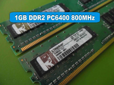 Memorie RAM PC DDR2 1GB PC6400 800MHz Kingston foto