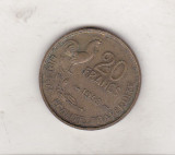 Bnk mnd franta 20 franci 1953 vf, Europa