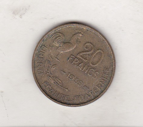 bnk mnd franta 20 franci 1953 vf