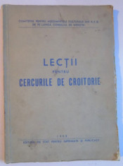 LECTII PENTRU CERCURILE DE CROITORIE , 1952 foto